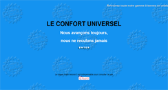 Desktop Screenshot of leconfortuniversel.lefourneau.com