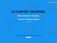 Tablet Screenshot of leconfortuniversel.lefourneau.com